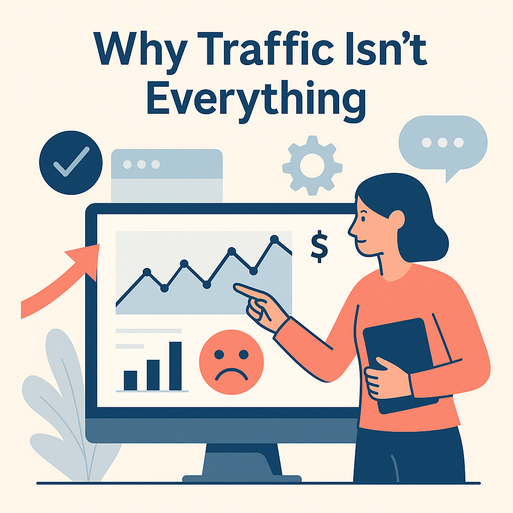 Website traffic without sales explained by conversion optimization expert Oakville