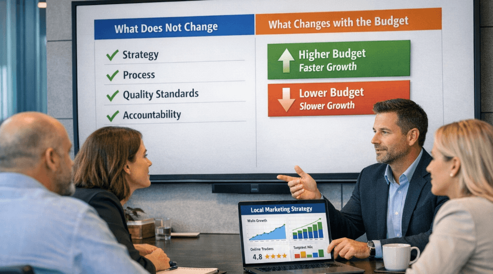 marketing budget strategy consistency key27, Oakville